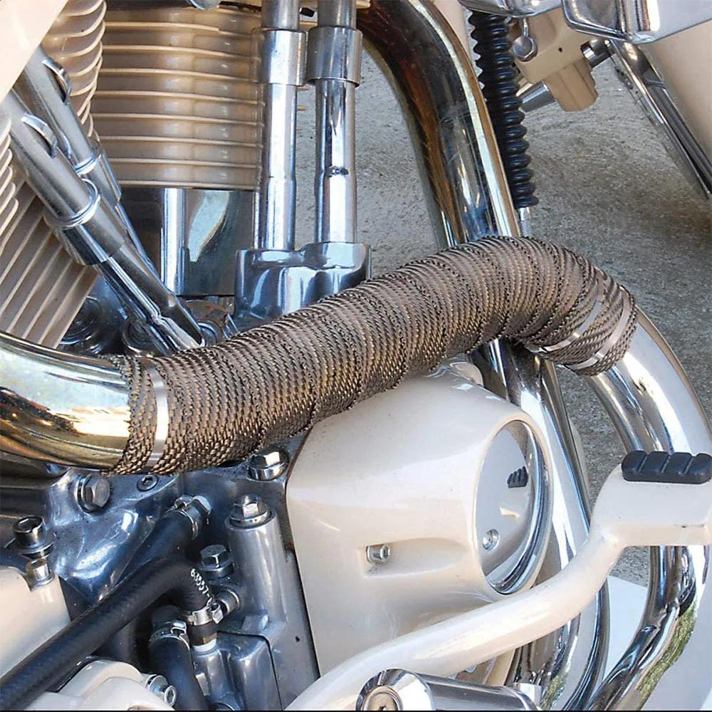 Bande thermique en Fiber de basalte pour silencieux d'échappement de moto, 5/10/15M, pour Yamaha Xt