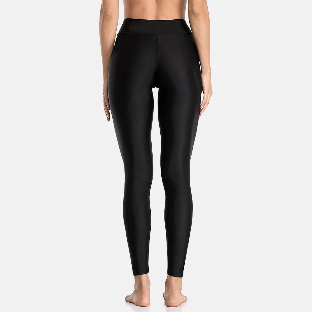 Pantalon natation femme taille haute leggings bain collants maillot intégral sport aquatique