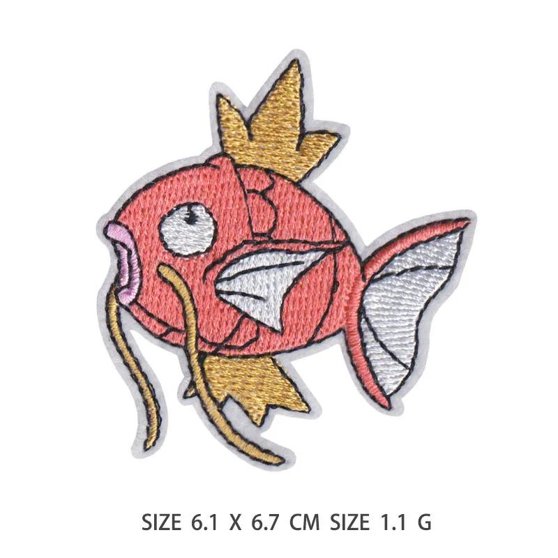 Patch en Tissu Dessin Animé Pokemon Pikachu à Coudre sur Broderie, Autocollants Appliquer sur Vêteme