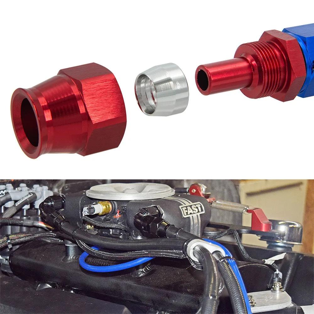 Pour raccord d'extrémité de tuyau de conduite de carburant d'huile pivotant en PTFE AN4/6/8/10/12 dr