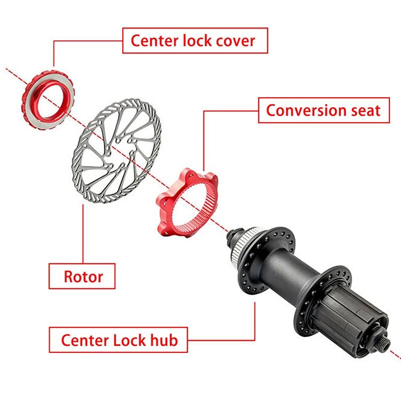 BUCKLOS – adaptateur de verrouillage central de vélo à 6 trous, Conversion de verrouillage central d