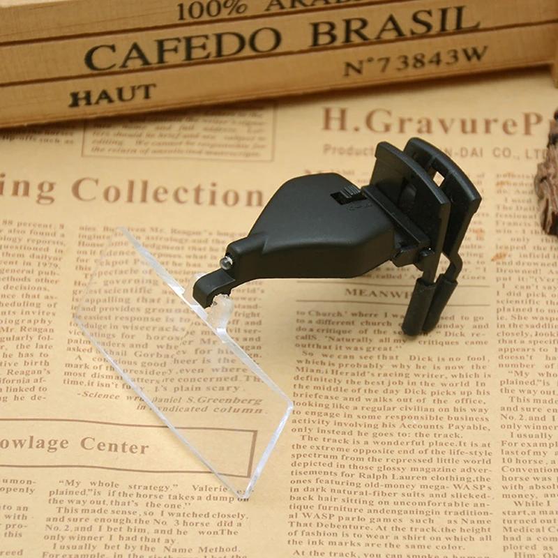 Loupes de lunettes 1.5X 2.5X 3.5X avec éclairage loupe de troisième main Lupas avec Clip pour répare
