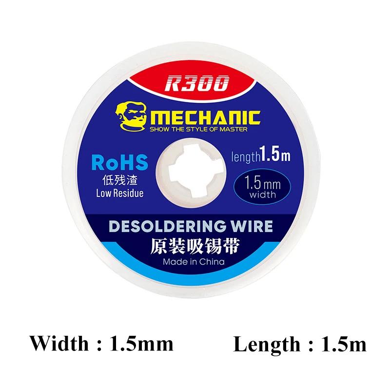 Tresse à dessouder mécanique, 5 pièces/lot, 1.0/1.5/2.0/2.5/3.0/3.5/4.0mm, 1.5M de longueur, dissolv