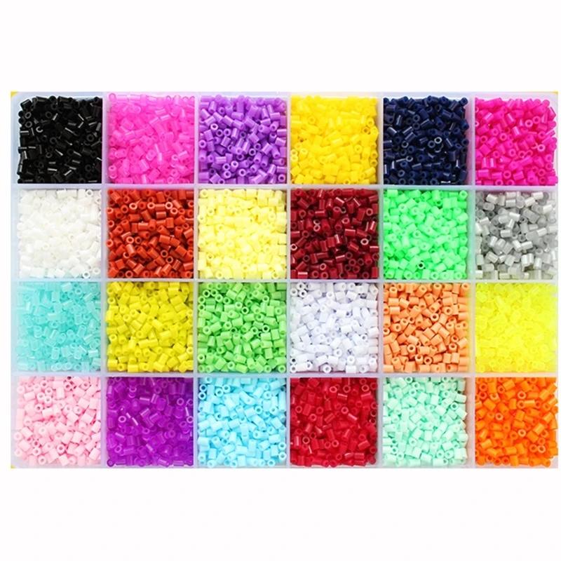 Ensemble de perles fusibles Mini Hama pour enfants, panneau perforé, puzzles, jouets créatifs, acces