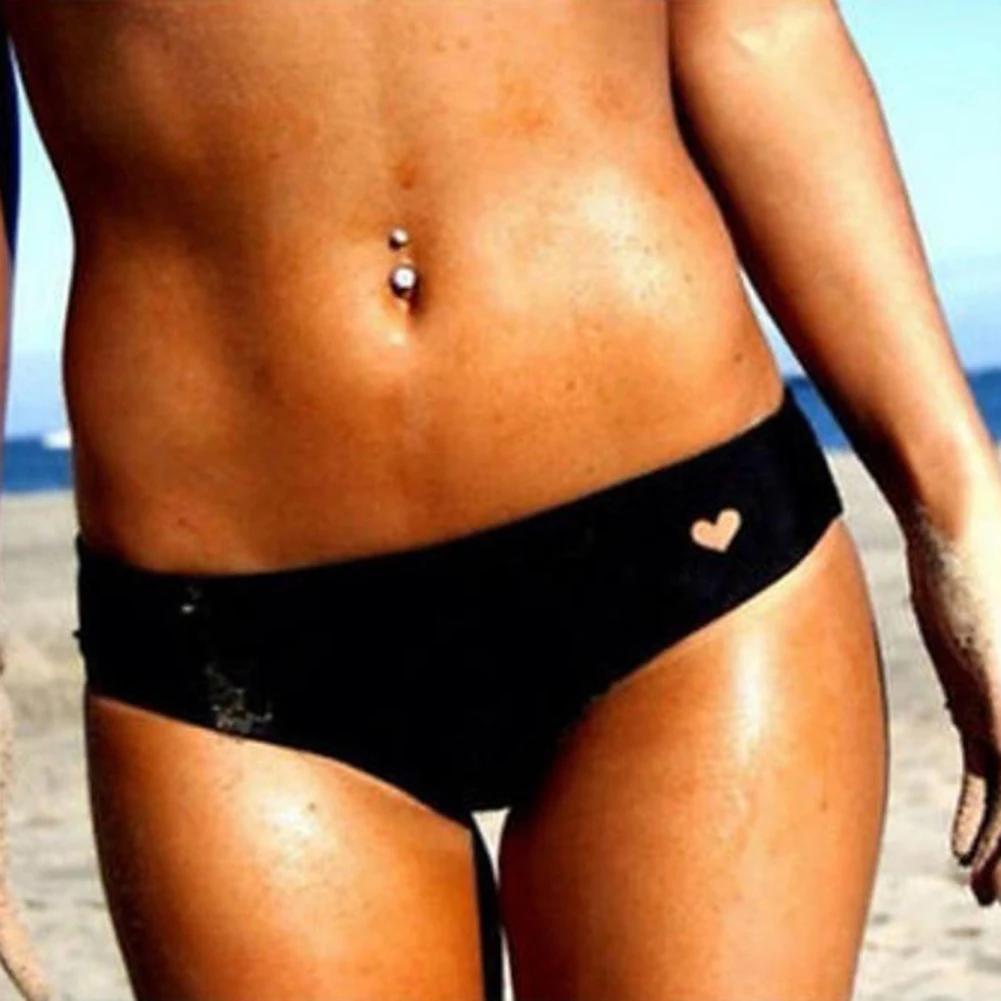 Maillot de bain sexy en forme de cœur pour femme, culotte tanga, bikini brésilien, culotte tanga, so
