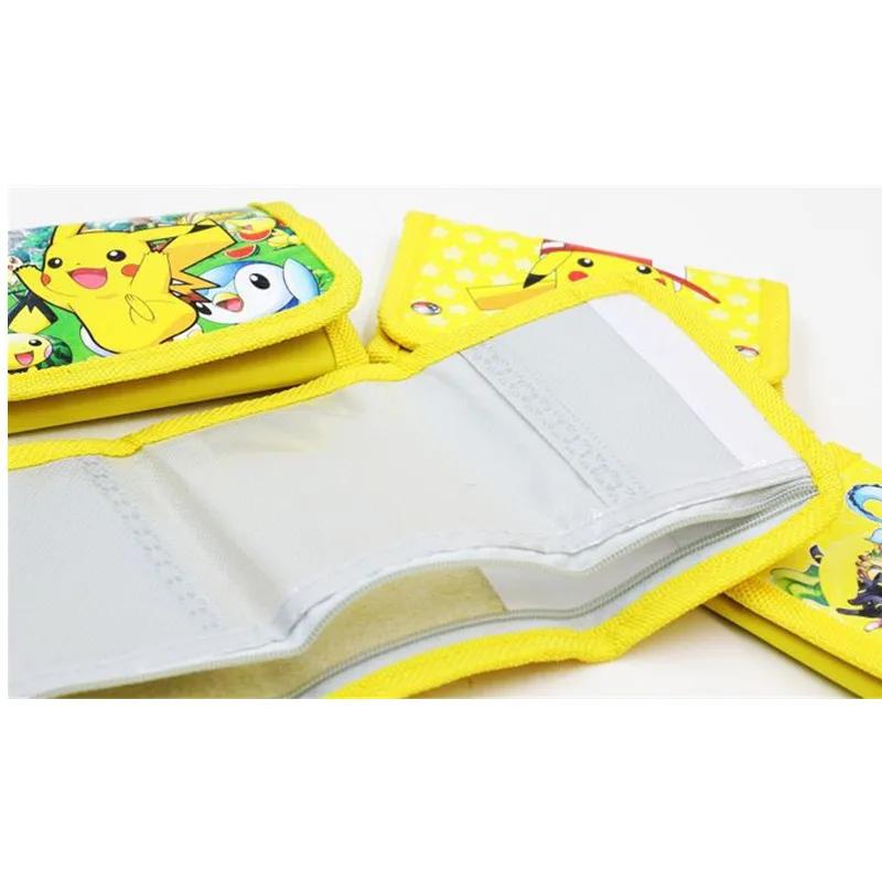 Portefeuille Pokemon Janpan pour enfants, sac à cartes, Pikachu, porte-monnaie en PVC, cadeaux de no