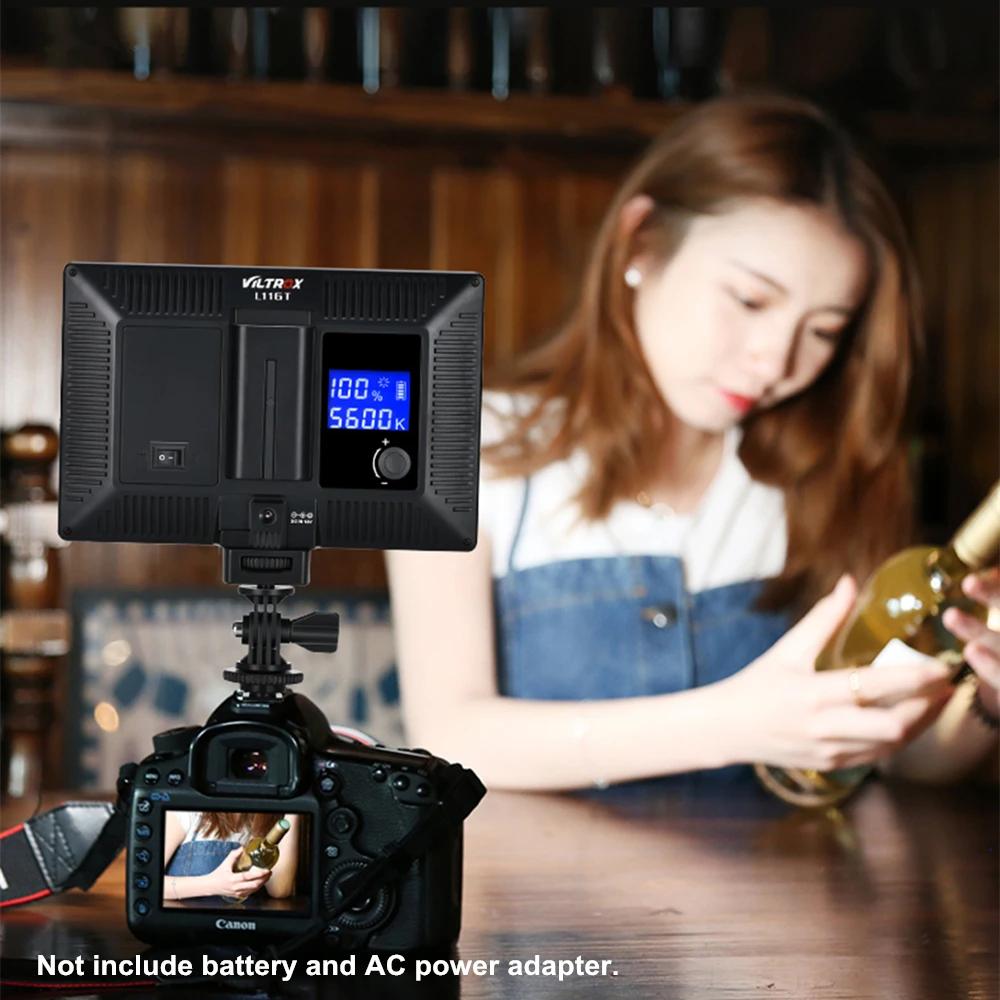 Viltrox – lampe vidéo LED L116T, écran LCD bicolore Ultra-mince, panneau d'éclairage de Studio à int