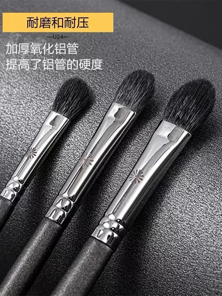 Pinceaux de maquillage pour fard à paupières, poils de chèvre, base d'ombre pour mélange de petits y