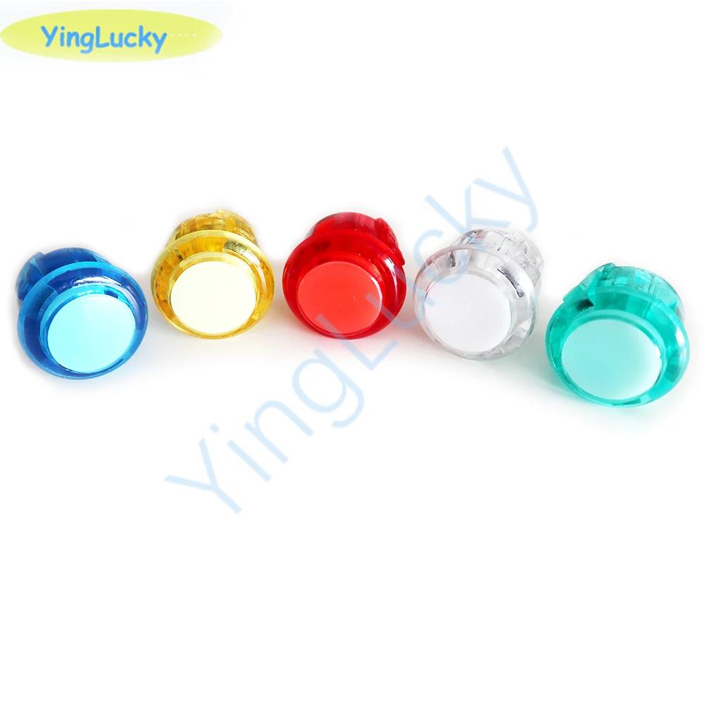 Bouton poussoir Led éclairé par Arcade, 5V / 12V, 24MM 30MM, copie ronde lumineuse SANWA OBSC pour j