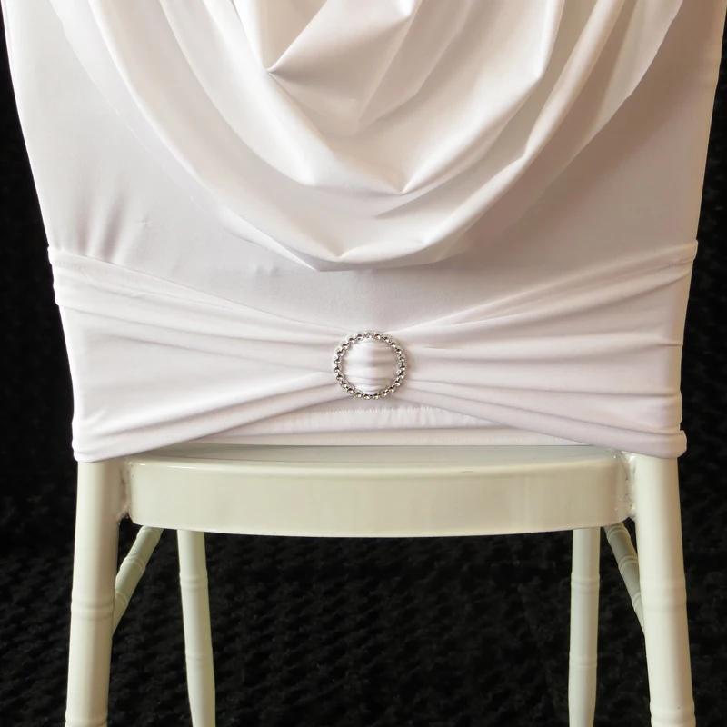 Chiavari-Juste de dossier de chaise avec cantonnière et bande de diamants, décoration de mariage, dr