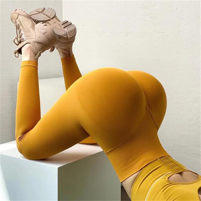 Legging de Sport taille haute sans couture pour femmes, pantalon de Yoga, collants d'entraînement de