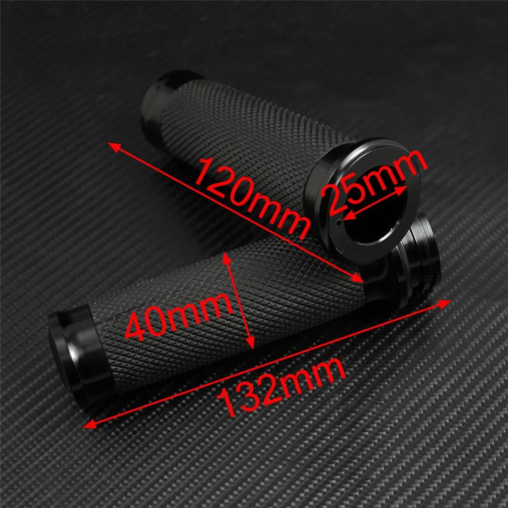 Poignées universelles pour moto, 1 ", 25mm, noires, pour Harley Touring Road King Dyna VRSC Sportste