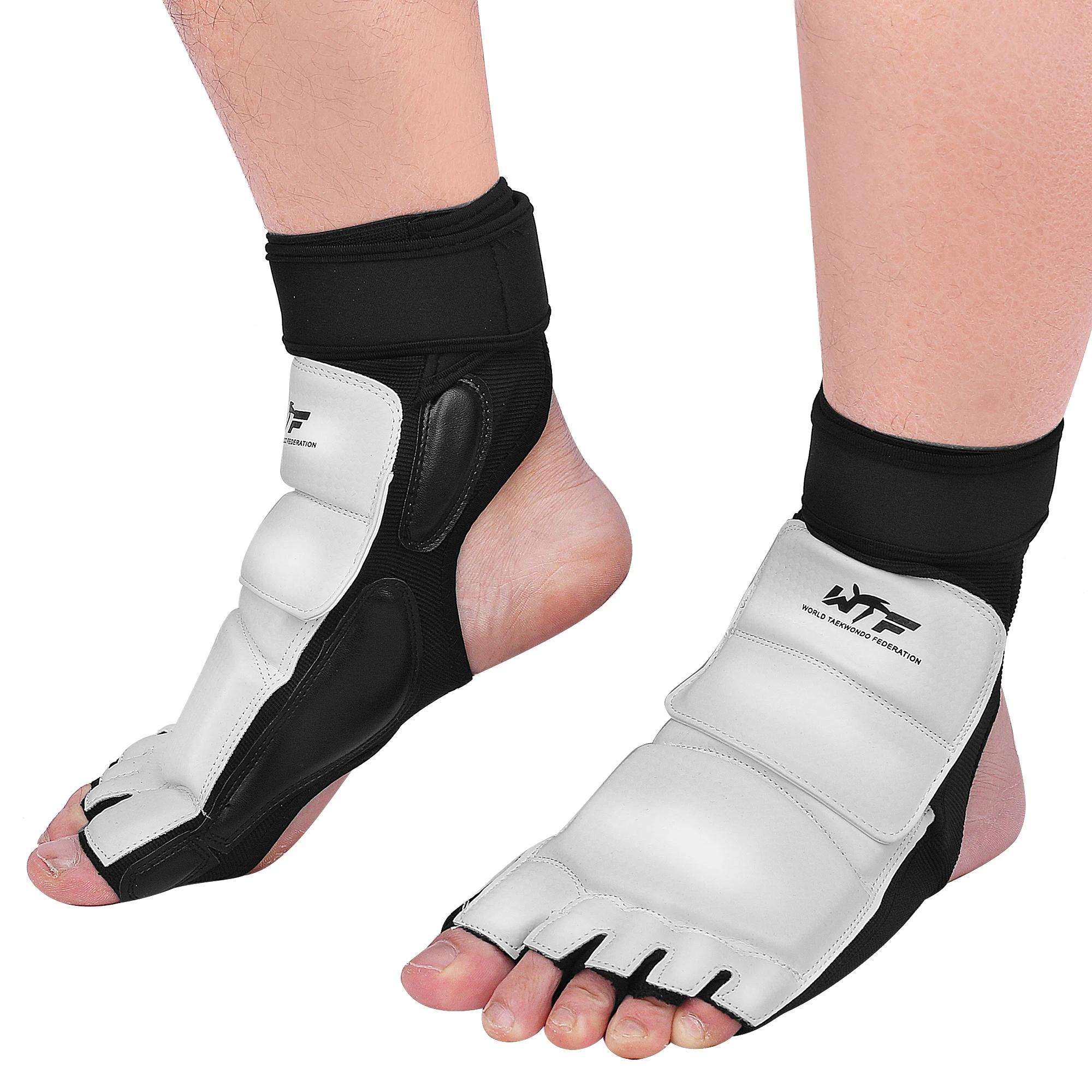 Protecteur pied taekwondo haute qualité KTA compétition officielle combat coups de pied