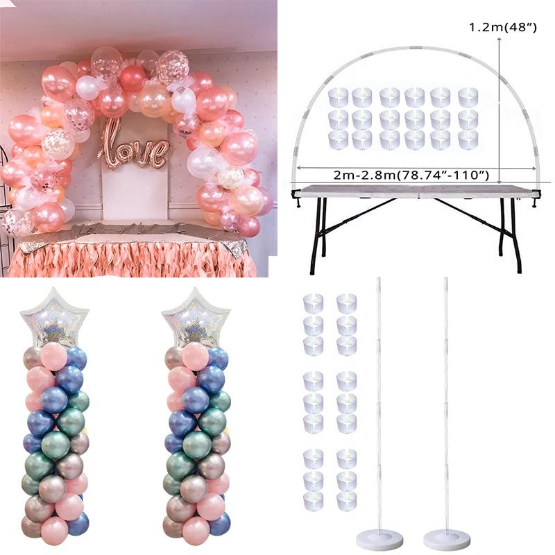 Ensemble d'arc de ballons de Table, support de colonne de ballons pour décorations de fête d'anniver