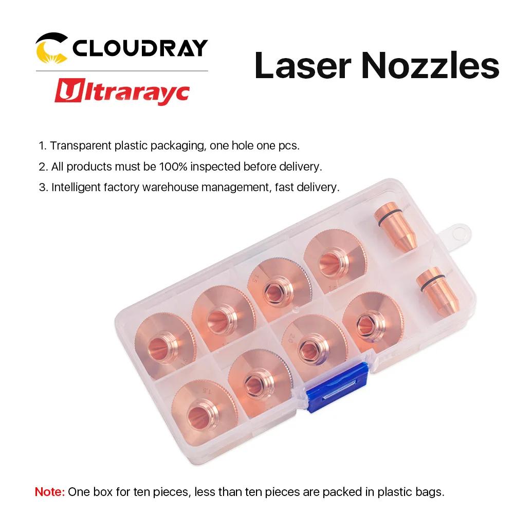 Ultrarayc 10 pièces buses Laser D28 calibre 0.8-6.0mm simple Double couches chromées pour la coupe d