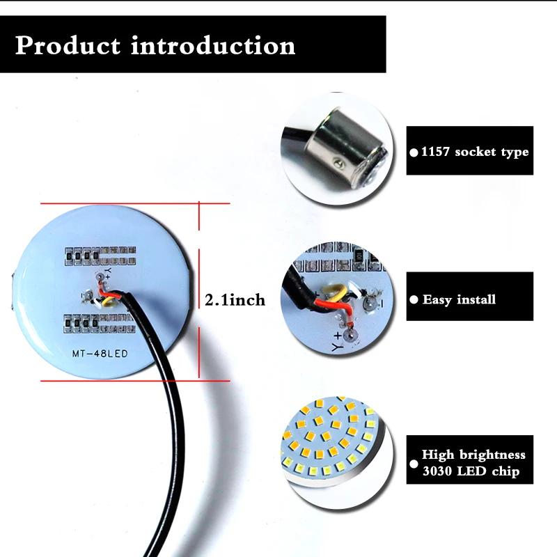 IJDM-Ampoules de clignotants LED complètes, blanc/ambre 1157, pour Davidson Touring Electra de foeta