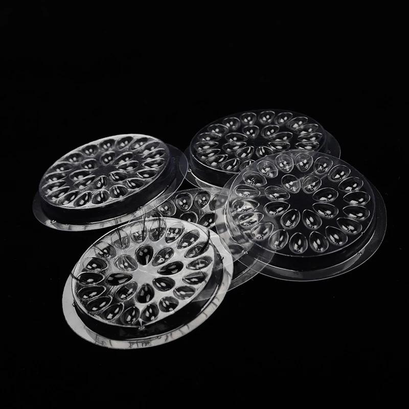 Palette de colle jetable pour extensions de cils, 100 pièces, tampons de colle, support en plastique