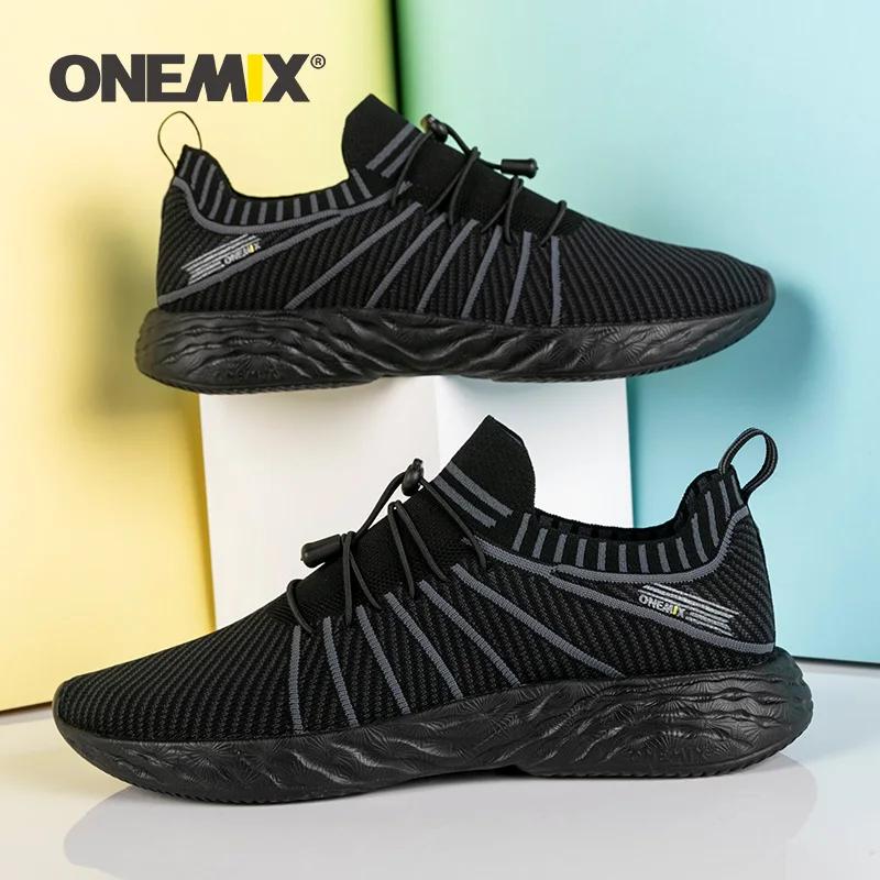 ONEMIX chaussures de course imperméables pour hommes respirant léger femmes formation marche baskets
