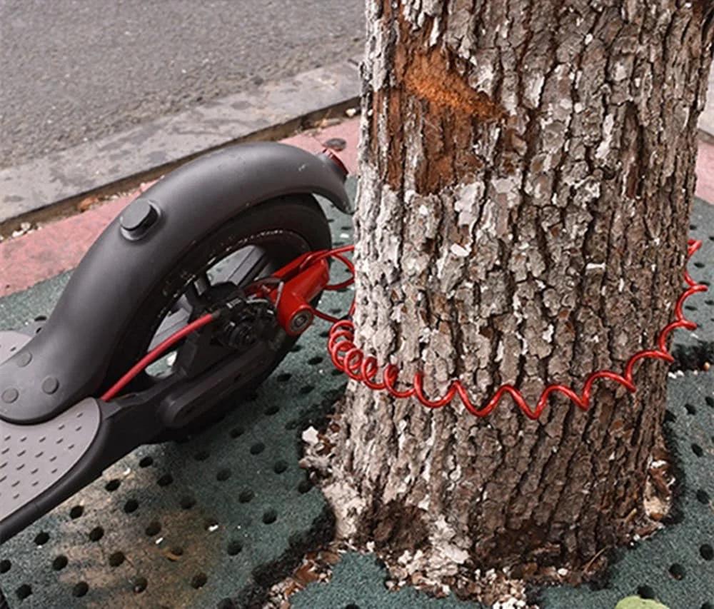 Verrouillage des freins à disque avec fil d'acier pour Scooter électrique Xiaomi M365 1S Pro, protec