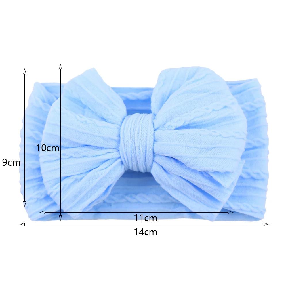Bandeau pour bébé avec nœud de câble solide, couches en Nylon, couvre-chef pour enfants, Turban élas