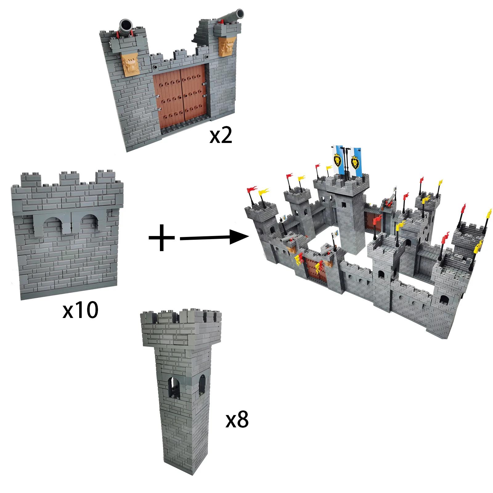 Bloc de construction pour garçon, jouet éducatif, château, forteresse, fort, pour cadeau