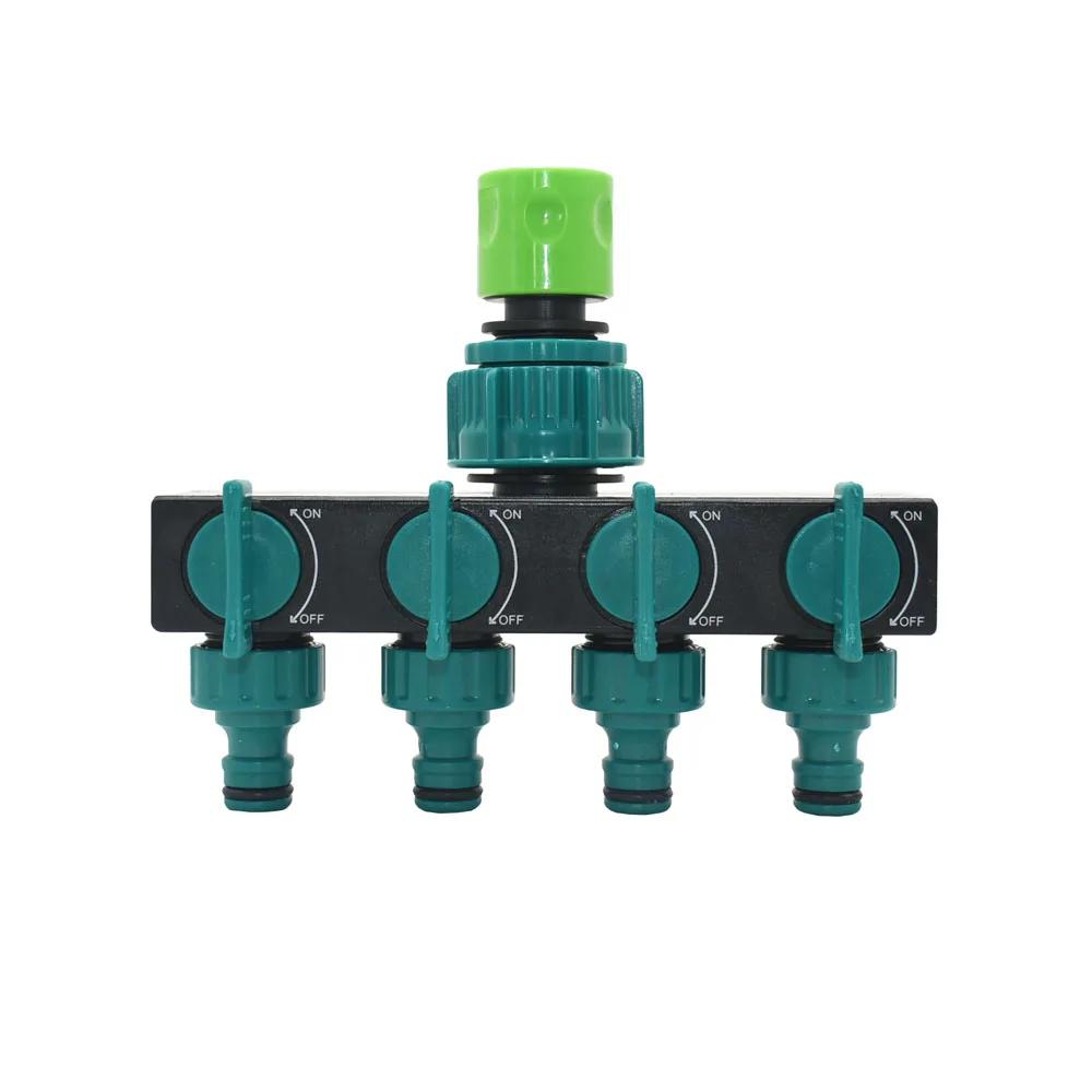 Séparateur d'eau du robinet de jardin à 4 voies, Irrigation goutte à goutte, tuyau d'eau, vanne d'ir