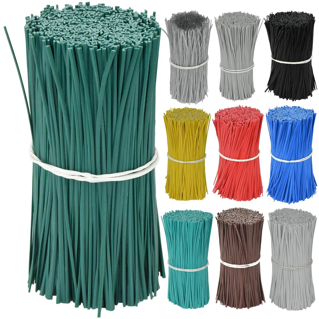 Attaches de câble de jardinage réutilisables, fil de fer Oblate, torsion pour plantes à fleurs, vign