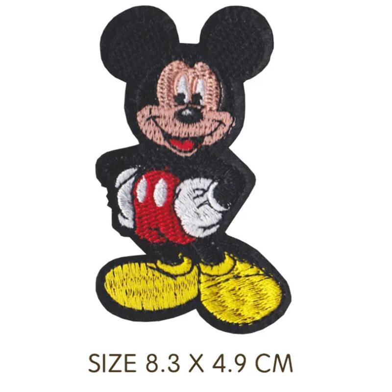 Pâte en tissu de dessin animé Mickey Minnie Mouse, décoration de vêtements de Couple Minnie, patchs
