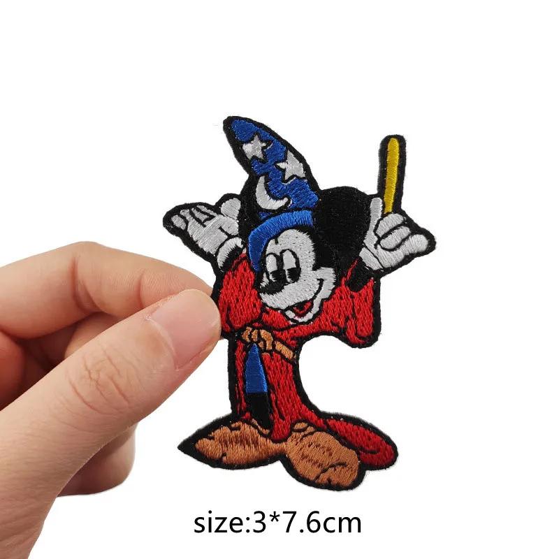 Patch brodé de haute qualité Mickey et Minnie Mouse, style dessin animé, pour repassage sur t-shirt,
