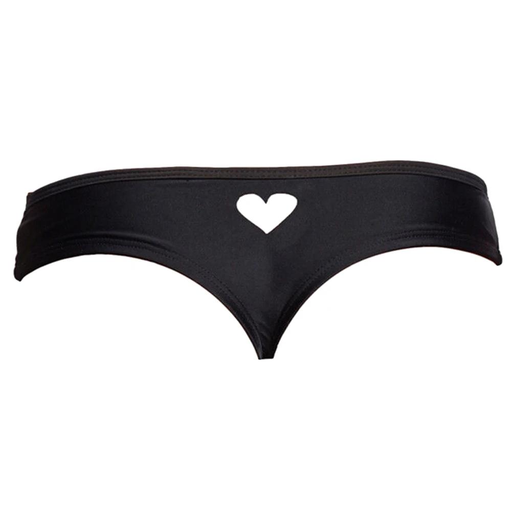 Maillot de bain sexy en forme de cœur pour femme, culotte tanga, bikini brésilien, culotte tanga, so