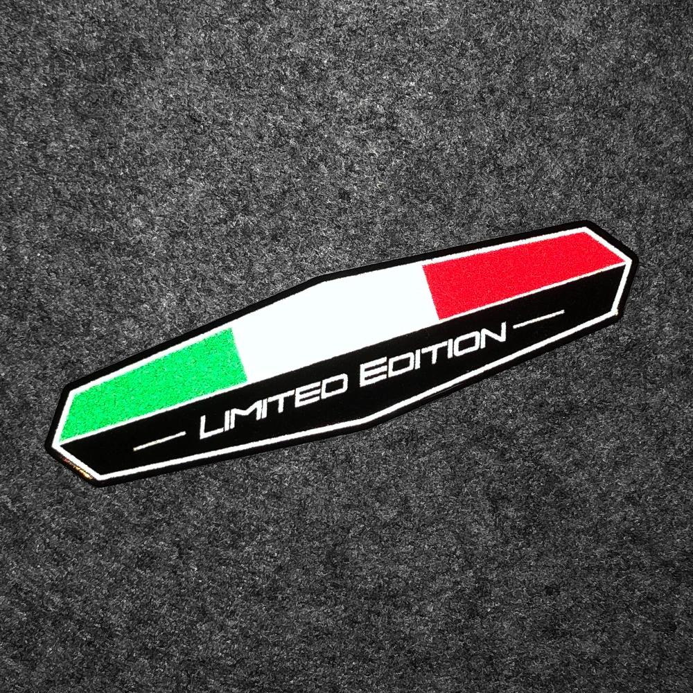 Autocollant 3D pour moto, édition limitée, drapeau italien, étui arrière de réservoir, accessoires d