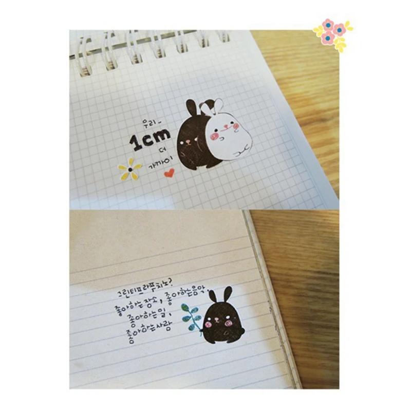 Suatelier Bonny autocollants pour Scrapbooking mignon lapin poubelle Journal autocollant Journal Alb