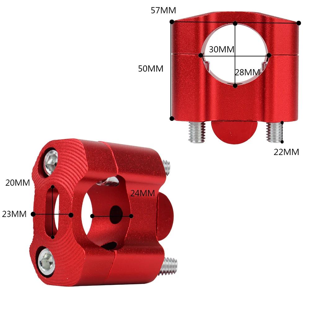 Pinces de guidon de moto 7/8 ", adaptateur de rehausseurs en alliage CNC, accessoires de moto ATV un