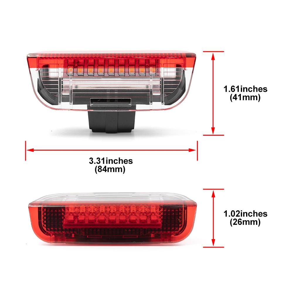 4x blanc/rouge Led porte courtoisie voyant d'avertissement intérieur lampe de bienvenue pour VW Golf