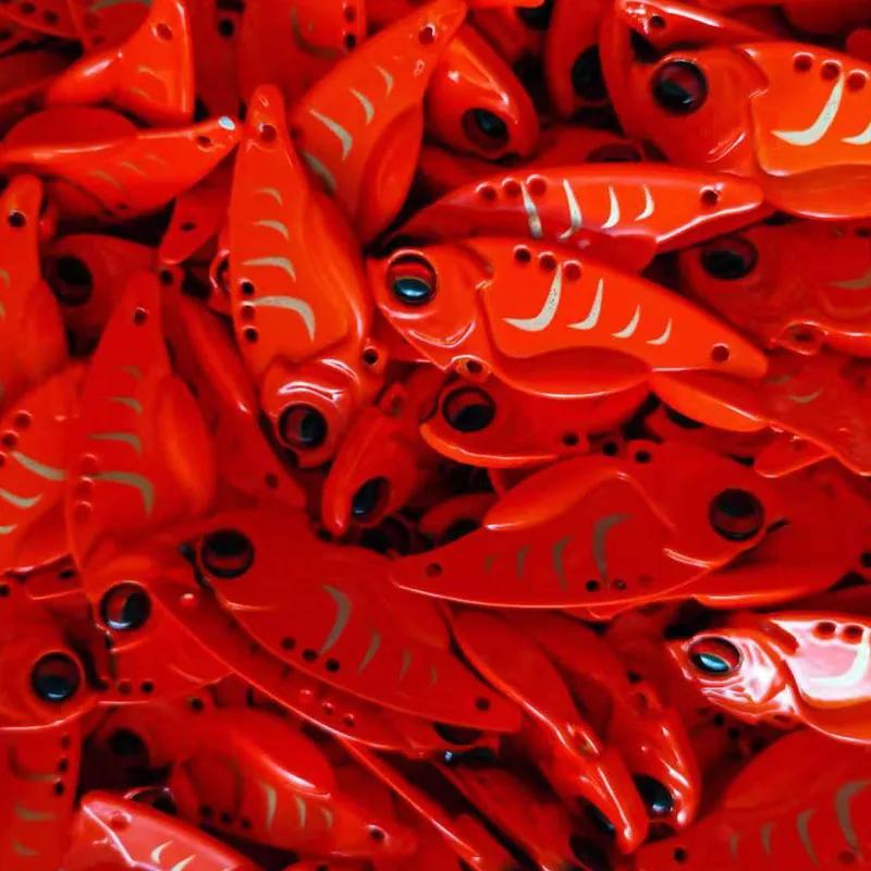 Easyfish 1 pièces VIB 7.5g 11g 14g yeux 3D métal Vib lame leurre coulant Vibration appâts Double cro