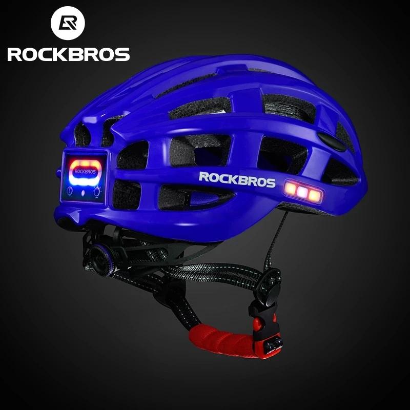 Casque vélo ROCKBROS lumière intégrée sauna plongée iodée VTT sécurité sportive nuit visibilité