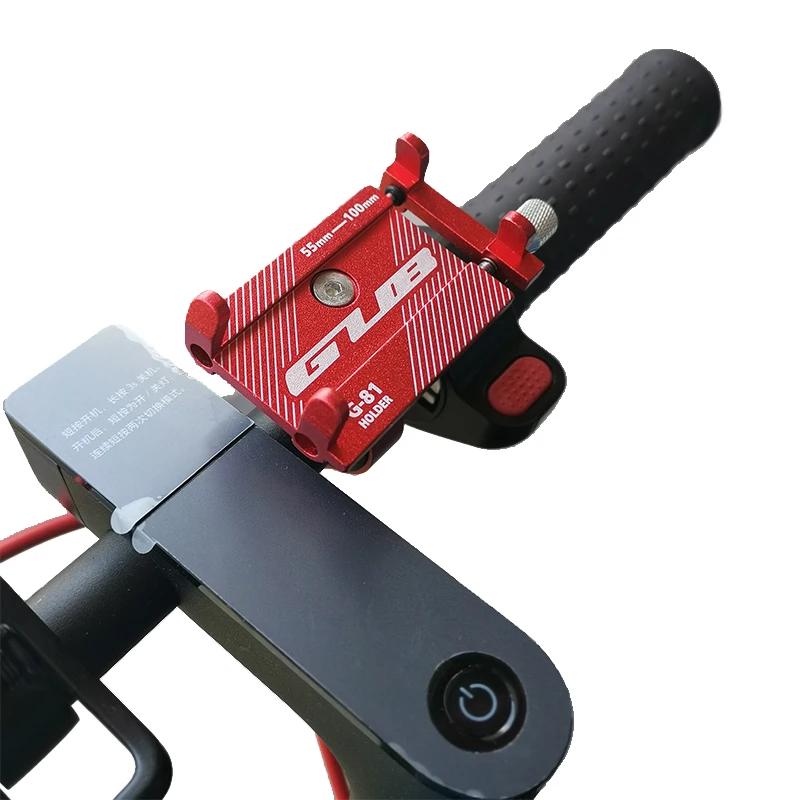 GUB G81 Support réglable anti-dérapant Support de téléphone portable pour Xiaomi M365 Pro 1S Scooter