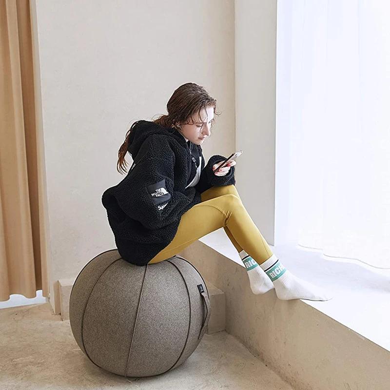 Balle d'exercice de yoga pour le bureau et la maison, entraînement musculaire, fitness assis, chaise