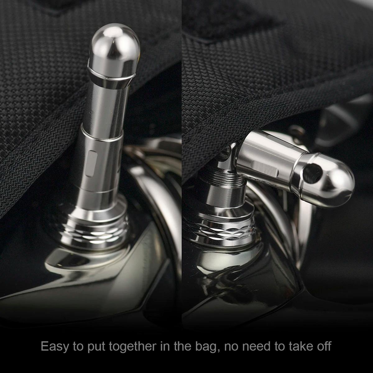 Gomexus Reel Stand Béquille Pliable pour Shimano Vanquish Stella Daiwa Exist 19 Certate LT 1000 - 40