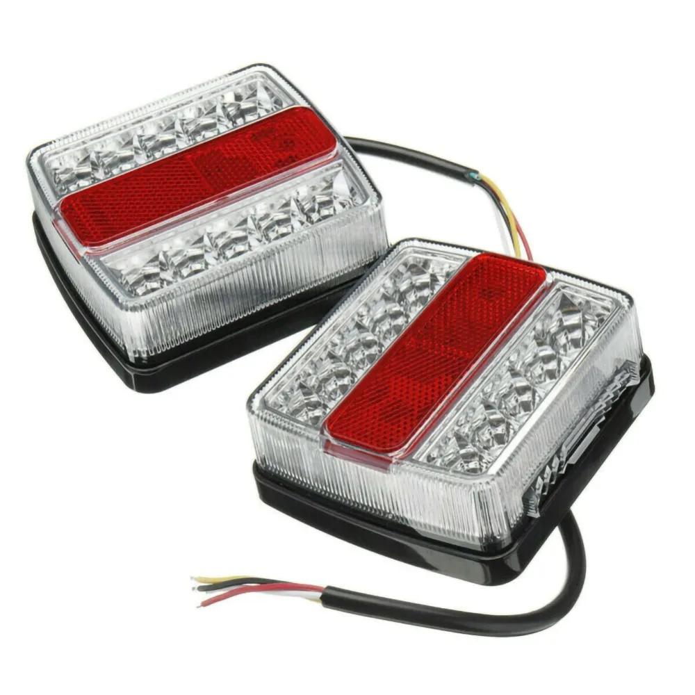 Kit de feux arrière LED SubSN pour remorque, marqueur de bateau, camion, étanche, universel, 12V, 2