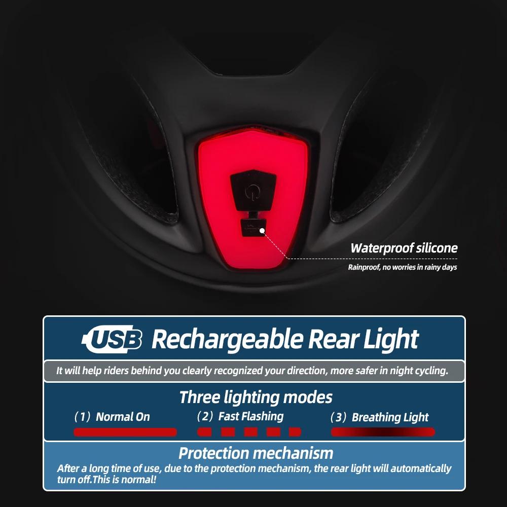TGOAL-Casque de vélo LED avec visière pare-soleil pour homme, aste, bouclier de lunettes de soleil,