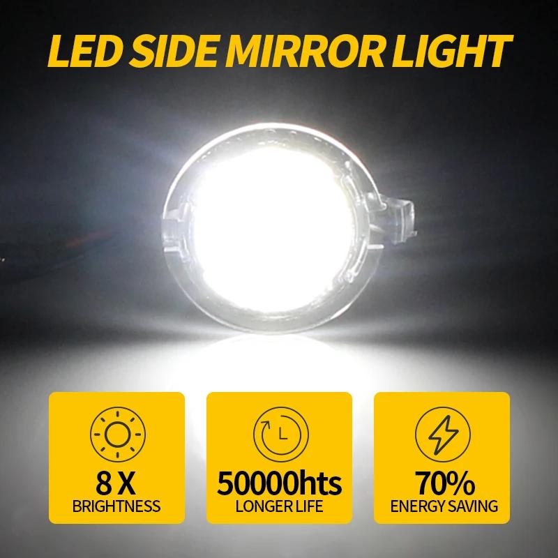 Feux de plaque de rétroviseur de voiture, lampe LED, lanterne, accessoires auto, Ford Edge, Mondeo,