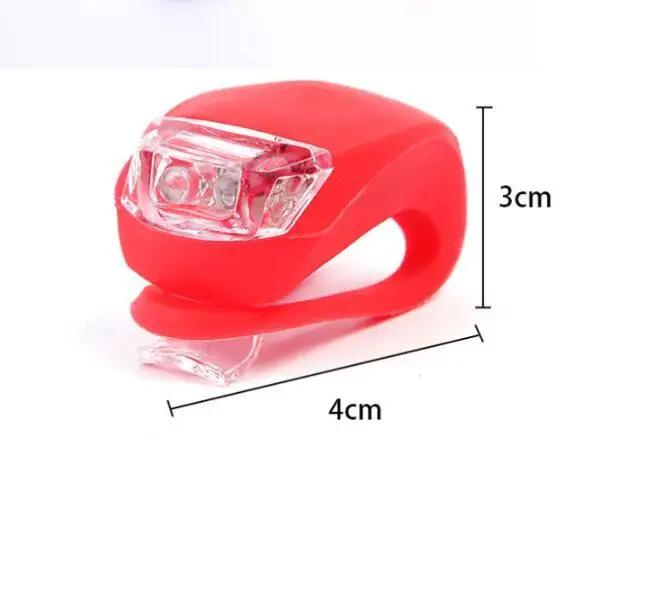 Lampe de vélo feu avant de vélo Silicone phare LED feu arrière roue vélo lumière étanche cyclisme vt