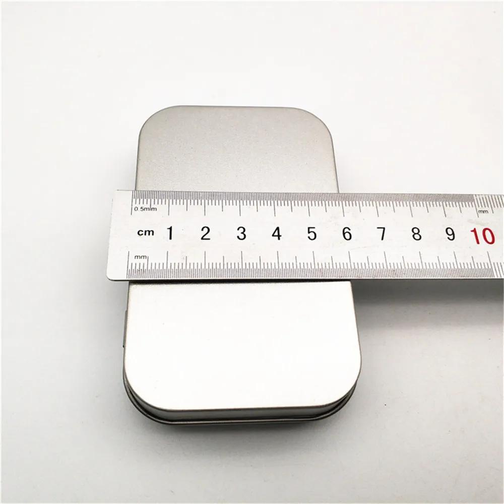AfricMini-Boîte rectangulaire en métal, 18 boîtes en fer-blanc, étuis à pilules à bonbons, pot à mon