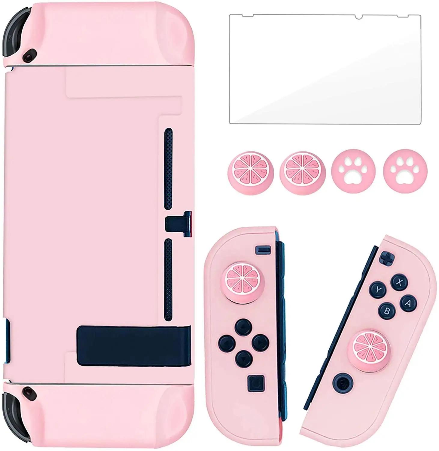Pour Nintendo Switch Dockable Switch housse de protection JoyCon contrôleurs avec protecteur d'écran