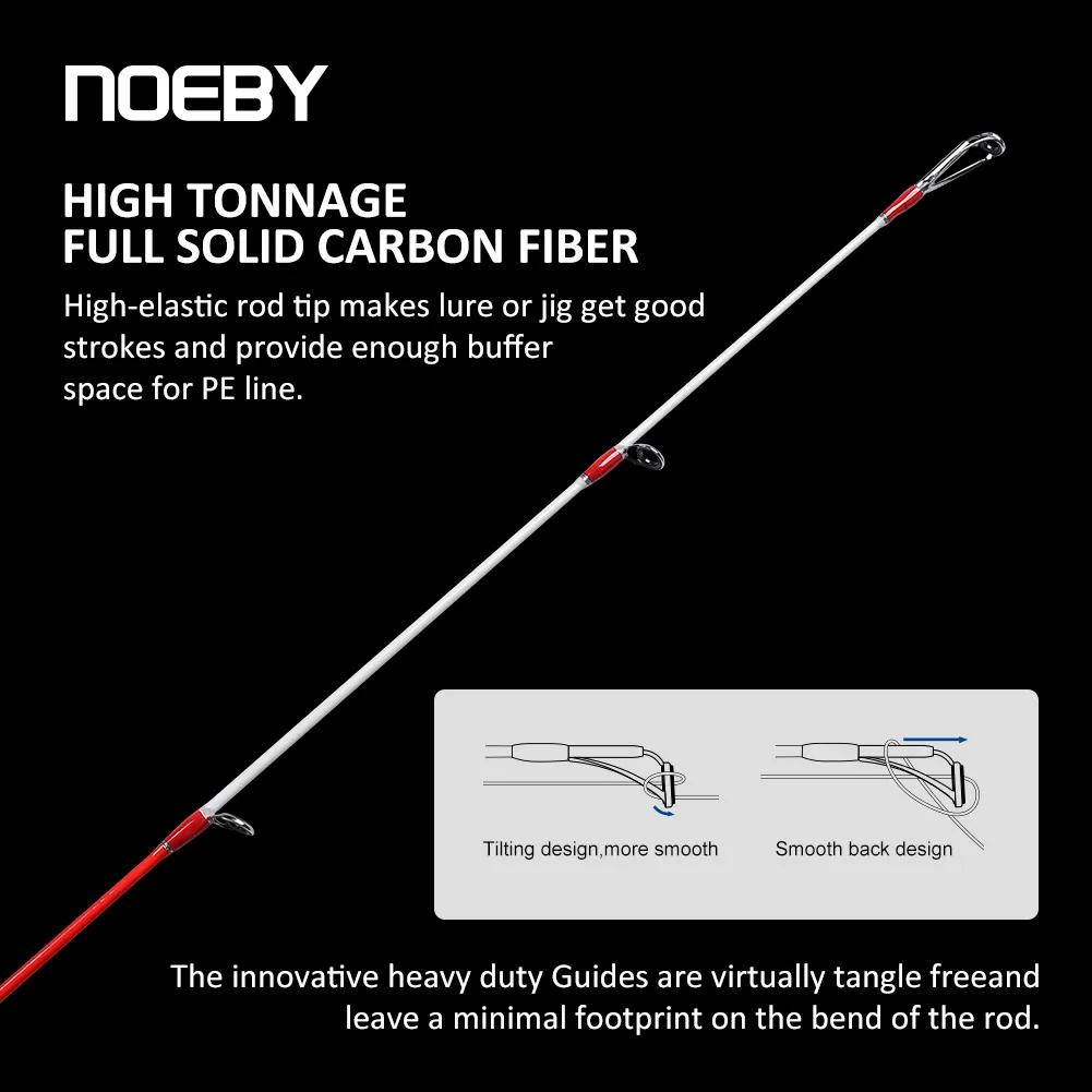Noeby canne à pêche à gabarits lent 1.68m 1.83m 2 sections canne à pêche Spinning leurre 300g canne