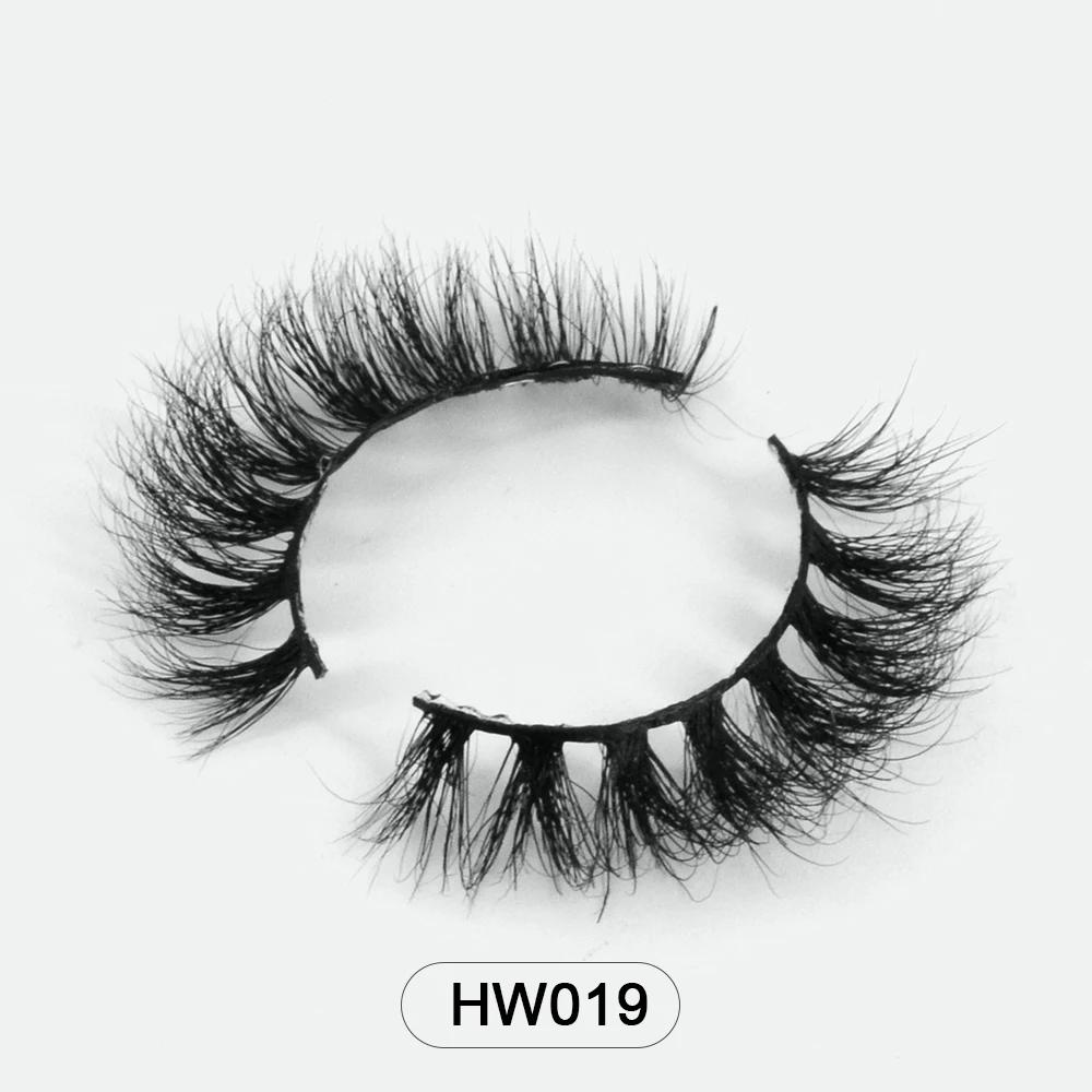 Livraison directe en gros naturel vaporeux 3d vison faux cils maquillage vison faux cils avec bande