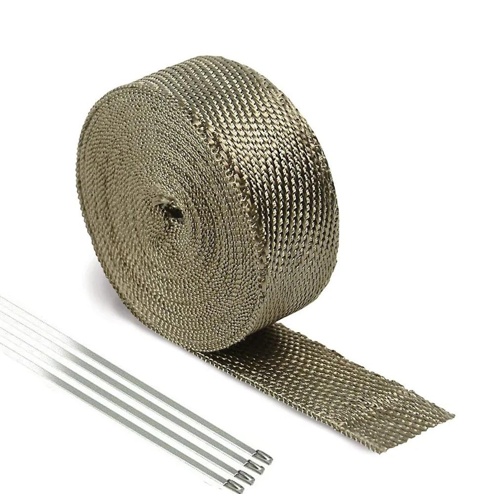 Bande thermique en Fiber de basalte pour silencieux d'échappement de moto, 5/10/15M, pour Yamaha Xt