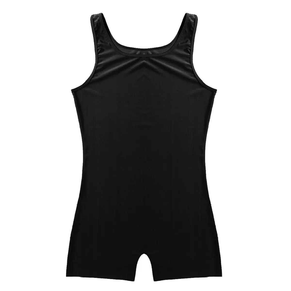 Maillot de bain doux pour hommes - Justaucorps extensible pour le sport, la gymnastique et le yoga