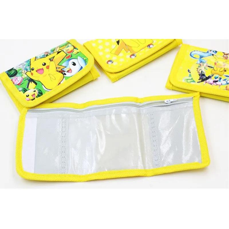 Portefeuille Pokemon Janpan pour enfants, sac à cartes, Pikachu, porte-monnaie en PVC, cadeaux de no